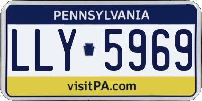 PA license plate LLY5969