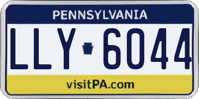 PA license plate LLY6044