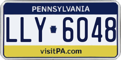 PA license plate LLY6048