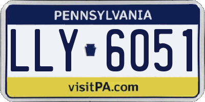 PA license plate LLY6051