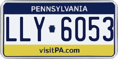 PA license plate LLY6053