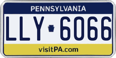 PA license plate LLY6066