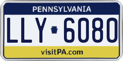 PA license plate LLY6080