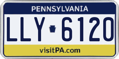 PA license plate LLY6120