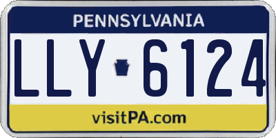 PA license plate LLY6124