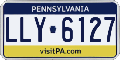 PA license plate LLY6127