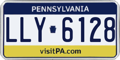 PA license plate LLY6128