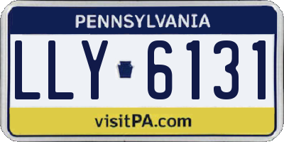 PA license plate LLY6131