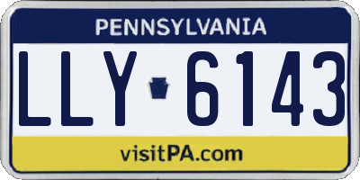 PA license plate LLY6143