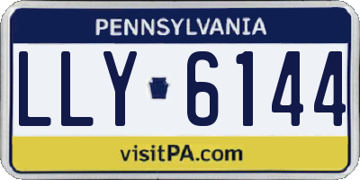 PA license plate LLY6144