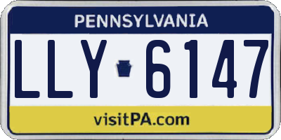PA license plate LLY6147