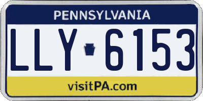 PA license plate LLY6153