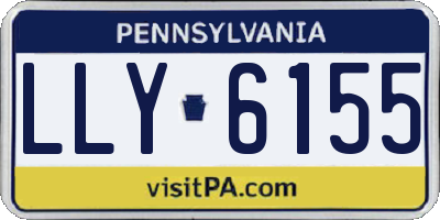 PA license plate LLY6155