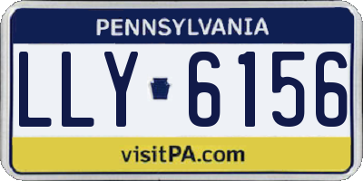 PA license plate LLY6156
