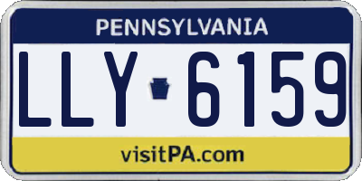 PA license plate LLY6159