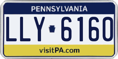 PA license plate LLY6160