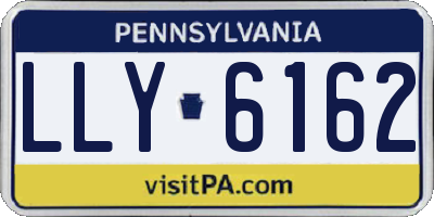 PA license plate LLY6162