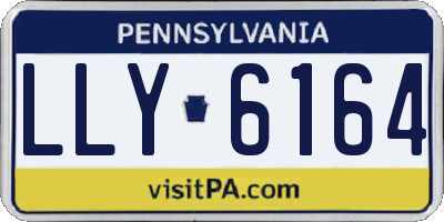 PA license plate LLY6164