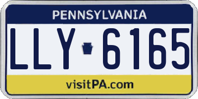 PA license plate LLY6165