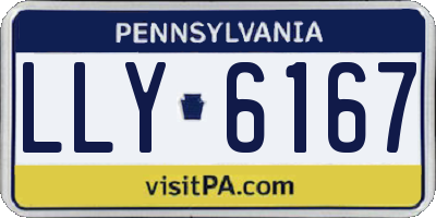 PA license plate LLY6167