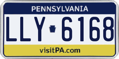PA license plate LLY6168