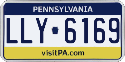 PA license plate LLY6169