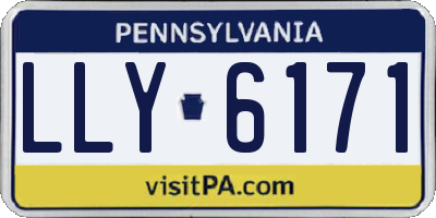 PA license plate LLY6171