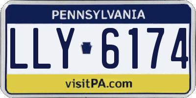 PA license plate LLY6174