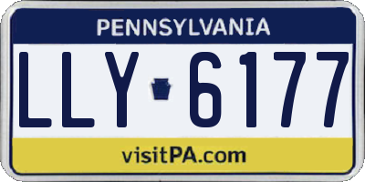 PA license plate LLY6177