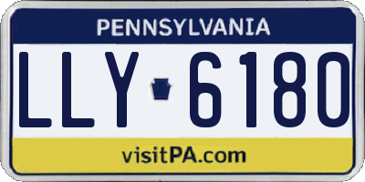 PA license plate LLY6180