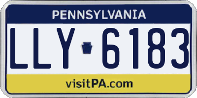 PA license plate LLY6183