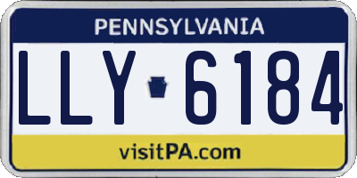 PA license plate LLY6184