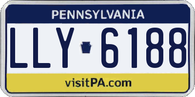 PA license plate LLY6188