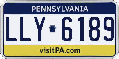 PA license plate LLY6189