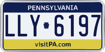 PA license plate LLY6197