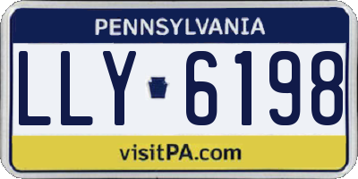 PA license plate LLY6198