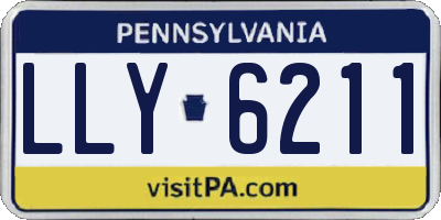 PA license plate LLY6211