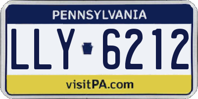 PA license plate LLY6212