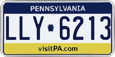 PA license plate LLY6213