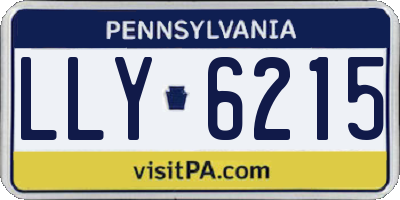 PA license plate LLY6215
