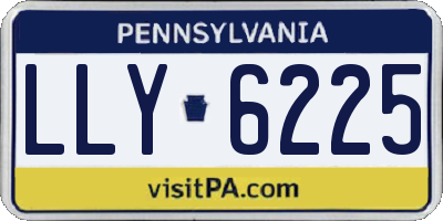 PA license plate LLY6225