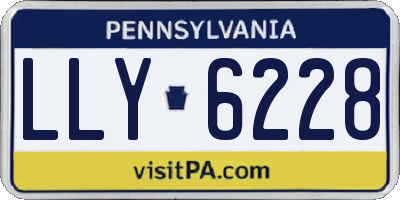 PA license plate LLY6228