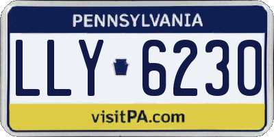 PA license plate LLY6230