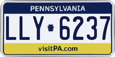 PA license plate LLY6237