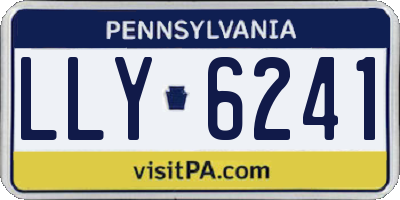 PA license plate LLY6241