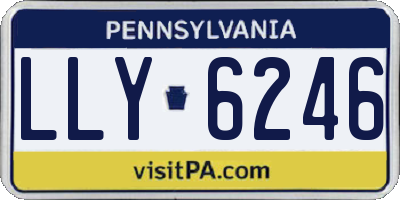 PA license plate LLY6246