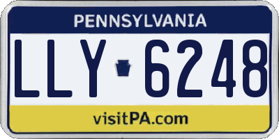 PA license plate LLY6248