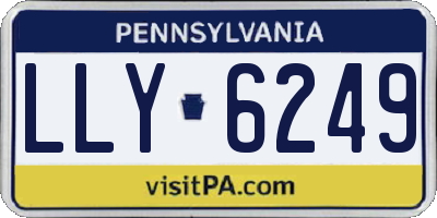 PA license plate LLY6249