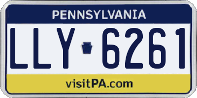PA license plate LLY6261