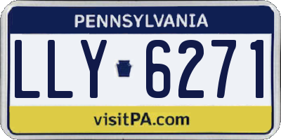 PA license plate LLY6271